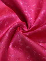 Pink Paisley Bow Tie & Pocket Square Set - TOSSIDO