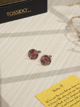 Pink Paisley Cufflinks - TOSSIDO