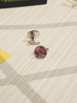 Pink Paisley Cufflinks - TOSSIDO
