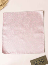 Pink Paisley Jacquard Pocket Square - TOSSIDO