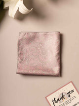Pink Paisley Jacquard Pocket Square - TOSSIDO