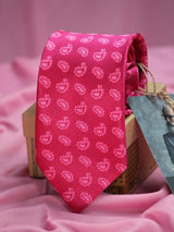 Pink Paisley Necktie - TOSSIDO