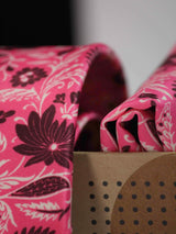 Pink Paisley Printed Necktie and Pocket Square Set - TOSSIDO
