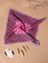 Pink Paisley Silk Pocket Square - TOSSIDO