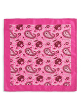 Pink Paisley Stole & Pocket Square Set - TOSSIDO