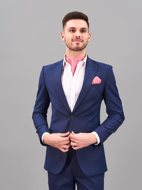 Pink Paisley Woven Cravat & Pocket Square Set - TOSSIDO