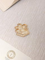 Pink & Red Book Stack Brooch - TOSSIDO