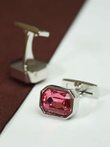 Pink Stone Cufflinks - TOSSIDO