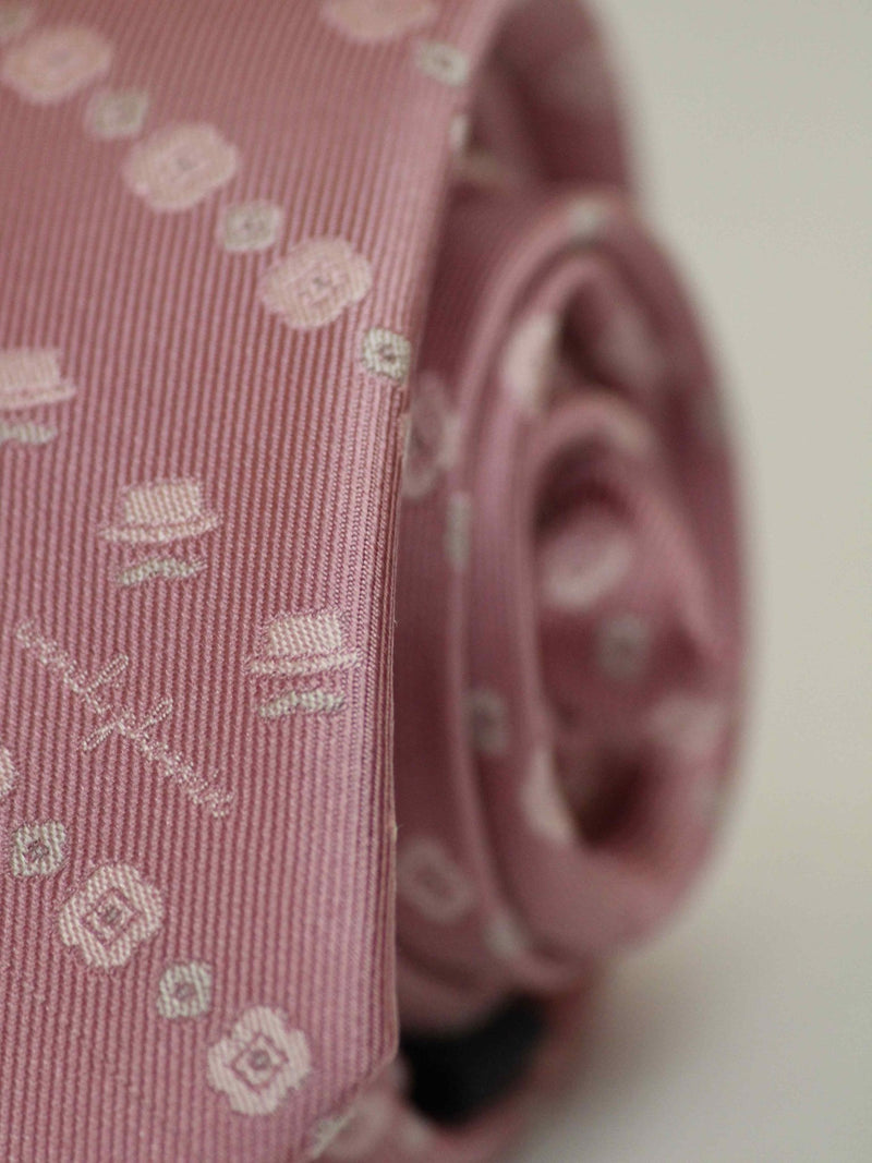 Pink Stripe Woven Silk Necktie - TOSSIDO