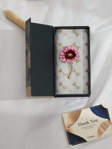 Pink Sunflower Brooch - TOSSIDO