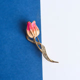 Pink Tulip Brooch - TOSSIDO