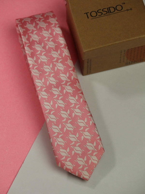Pink Turtle Skinny Necktie - TOSSIDO
