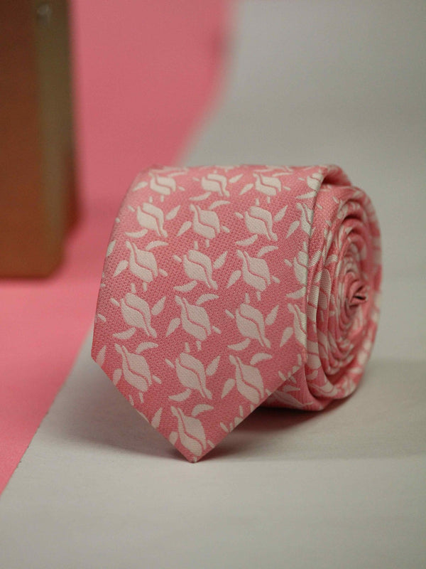 Pink Turtle Skinny Necktie - TOSSIDO