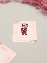 Pitchfork Devil Enamel Pin - TOSSIDO