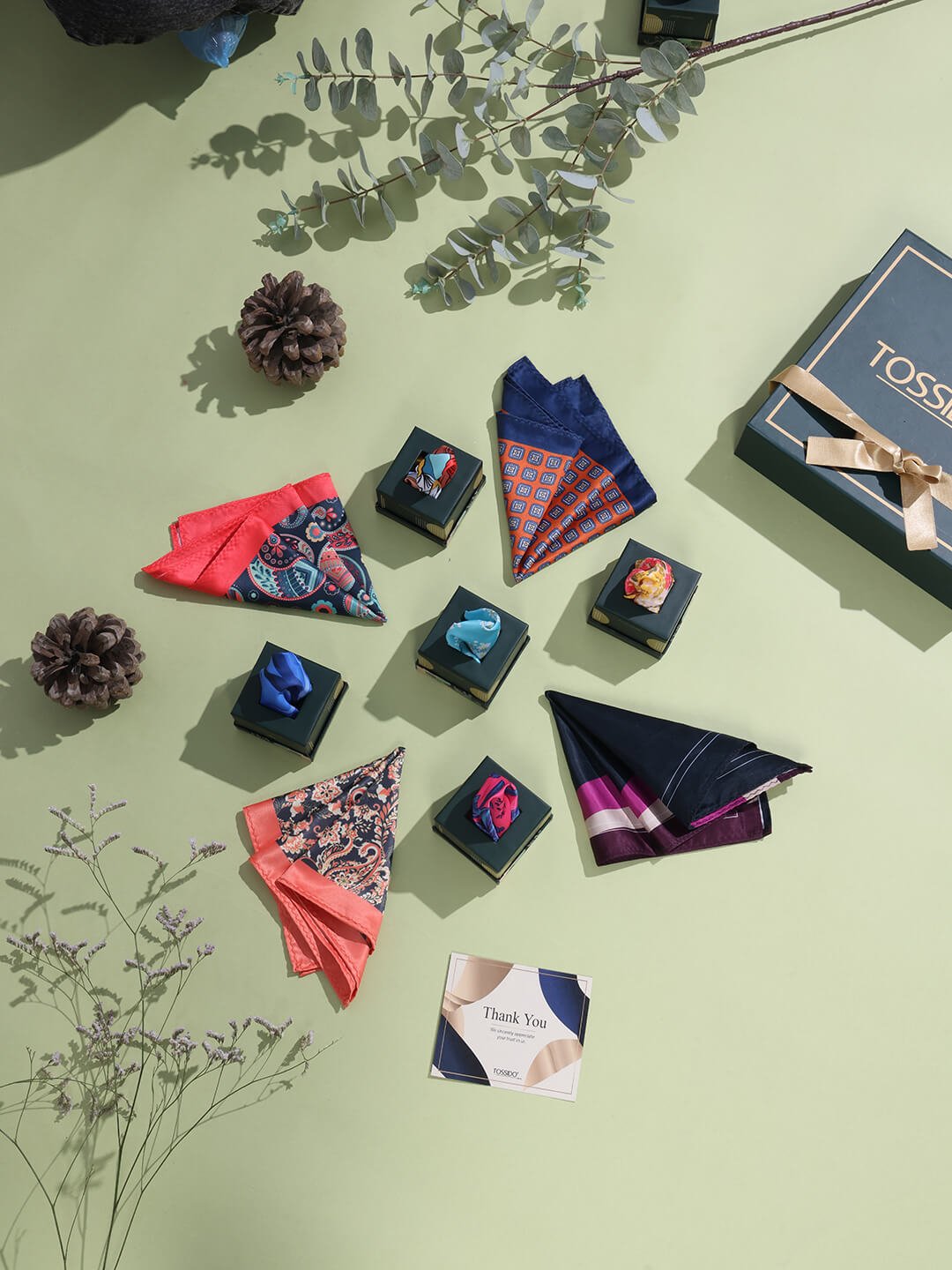 Pocket Square Edit – 9 Piece Gift Set