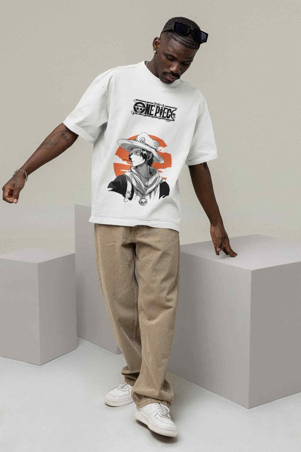 Portgas D Ace Oversized Tee - TOSSIDO