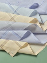 Premium Multicolor Edit Cotton Handkerchief Set - TOSSIDO