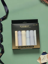Premium Multicolor Edit Cotton Handkerchief Set - TOSSIDO