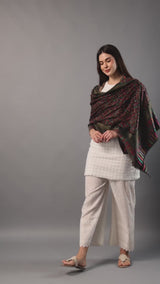 Kani-Inspired Zari Woven Modal Stole