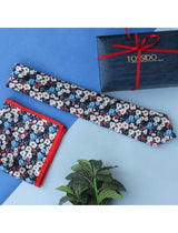 Printed Floral Necktie & Pocket Square Giftset - TOSSIDO