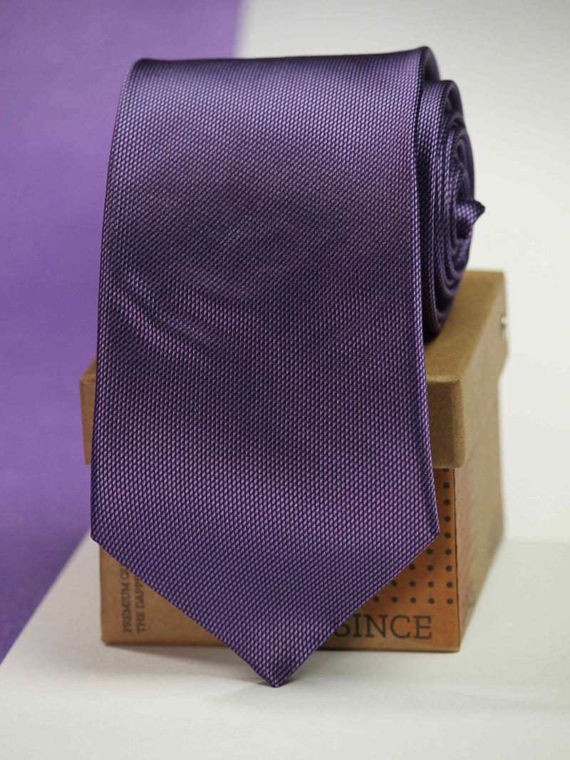 Purple Abstract Silk Necktie - TOSSIDO