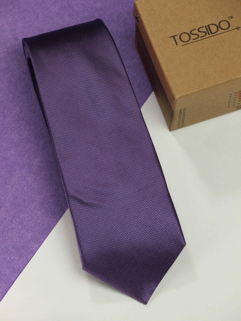 Purple Abstract Silk Necktie - TOSSIDO