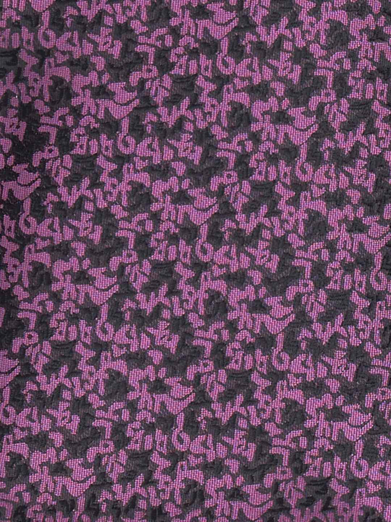 Purple Abstract Woven Cravat & Pocket Square Set - TOSSIDO