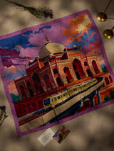 Purple Delhi Metro City Scarf - TOSSIDO