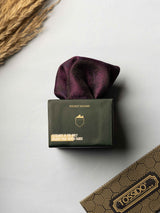 Purple Floral Jacquard Pocket Square - TOSSIDO
