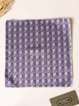 Purple Floral Jacquard Pocket Square - TOSSIDO
