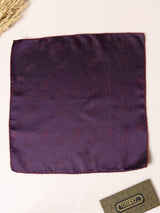 Purple Floral Jacquard Pocket Square - TOSSIDO