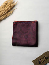 Purple Floral Jacquard Pocket Square - TOSSIDO