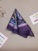 Purple Floral Pocket Square - TOSSIDO