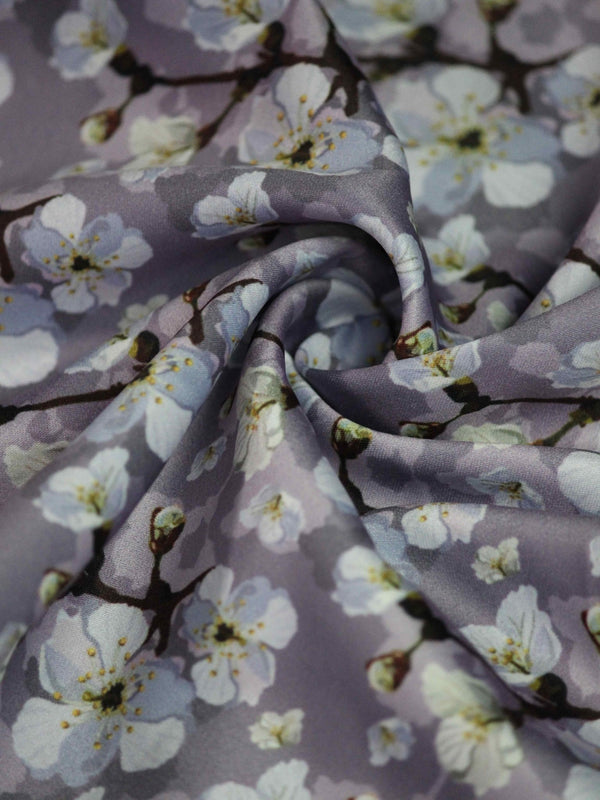 Purple Floral Pocket Square - TOSSIDO