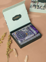 Purple Floral Silk Pocket Square - TOSSIDO