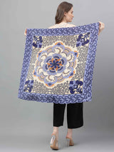 Purple Florals Scarf & Scarf Bag Set - TOSSIDO