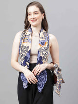 Purple Florals Scarf & Scarf Bag Set - TOSSIDO
