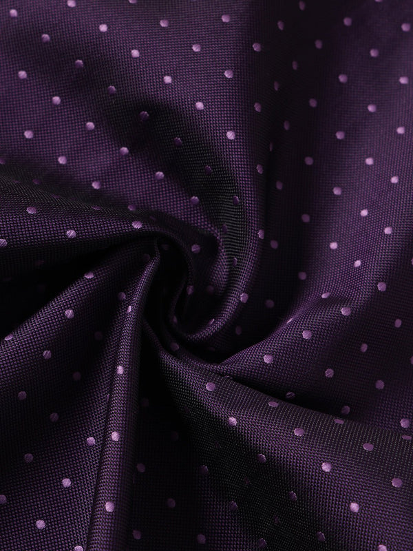 Purple Geometric Jacquard Pocket Square - TOSSIDO