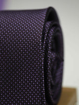 Purple Geometric Silk Necktie - TOSSIDO