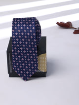 Purple Geometric Slim Necktie - TOSSIDO