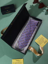Purple Horse Printed Necktie - TOSSIDO