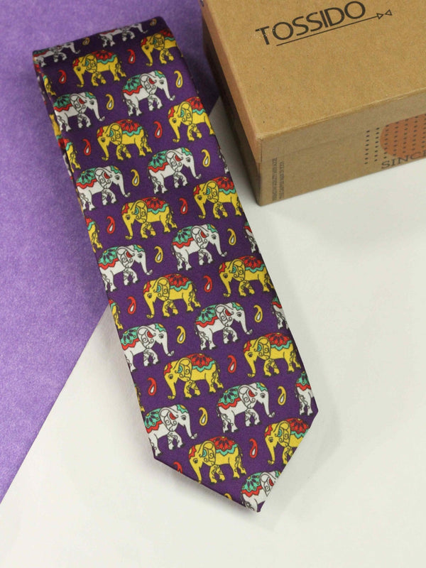 Purple Jumbo Necktie - TOSSIDO