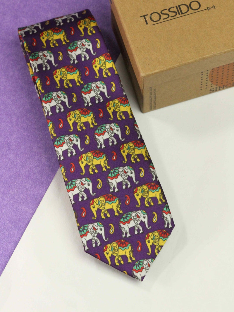Purple Jumbo Necktie - TOSSIDO