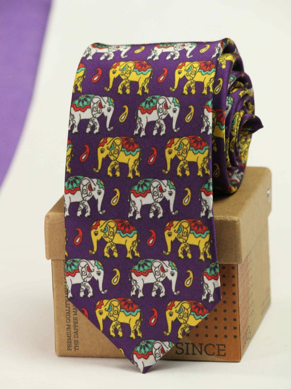 Purple Jumbo Necktie - TOSSIDO