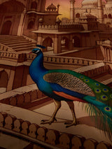 Purple Lucknow Bara Imambara City Scarf - TOSSIDO