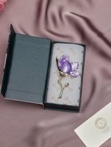 Purple Magnolia Brooch - TOSSIDO