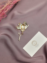Purple Magnolia Brooch - TOSSIDO