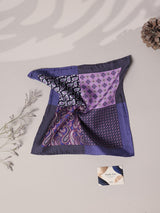 Purple Multipattern Silk Pocket Square - TOSSIDO