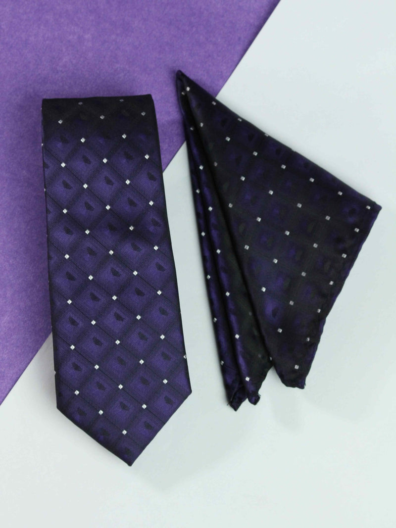 Purple Necktie & Pocket Square Giftset - TOSSIDO