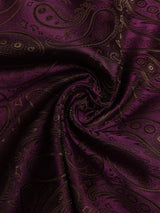 Purple Paisley Jacquard Pocket Square - TOSSIDO